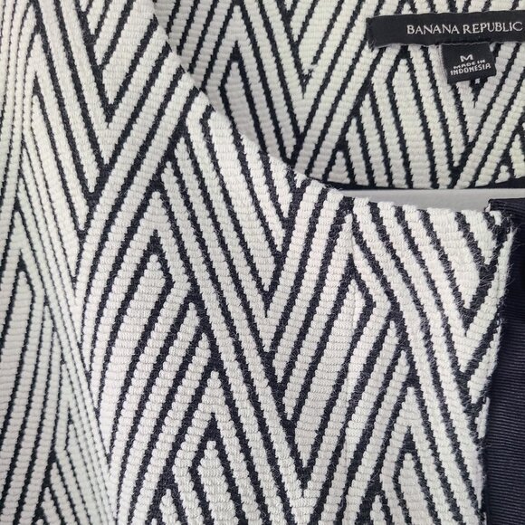 Banana Republic Zigzag Jacquard Knit Jacket Size M - Picture 8 of 8